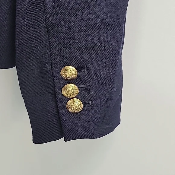 J CREW Navy Blue Wool SchoolBoy Blazer